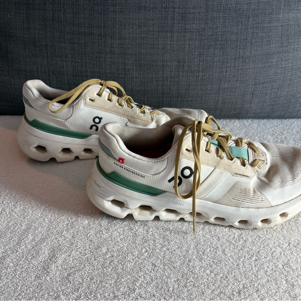 On Running Cloudrunner 2 White Green Running Snea… - image 6